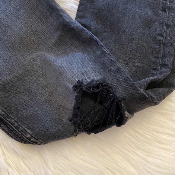 Re/Done Originals High Waist Ankle Crop Jeans Black 26 NWT - Picture 5 of 13